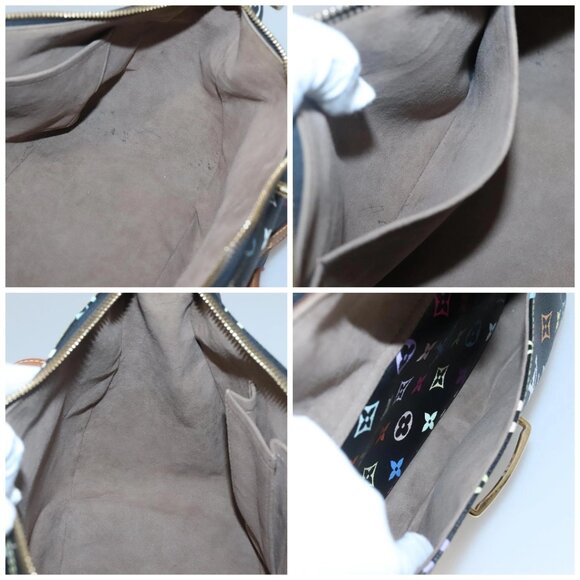 LOUIS VUITTON Monogram Multicolor Rita Tote Bag Black - Picture 15 of 16